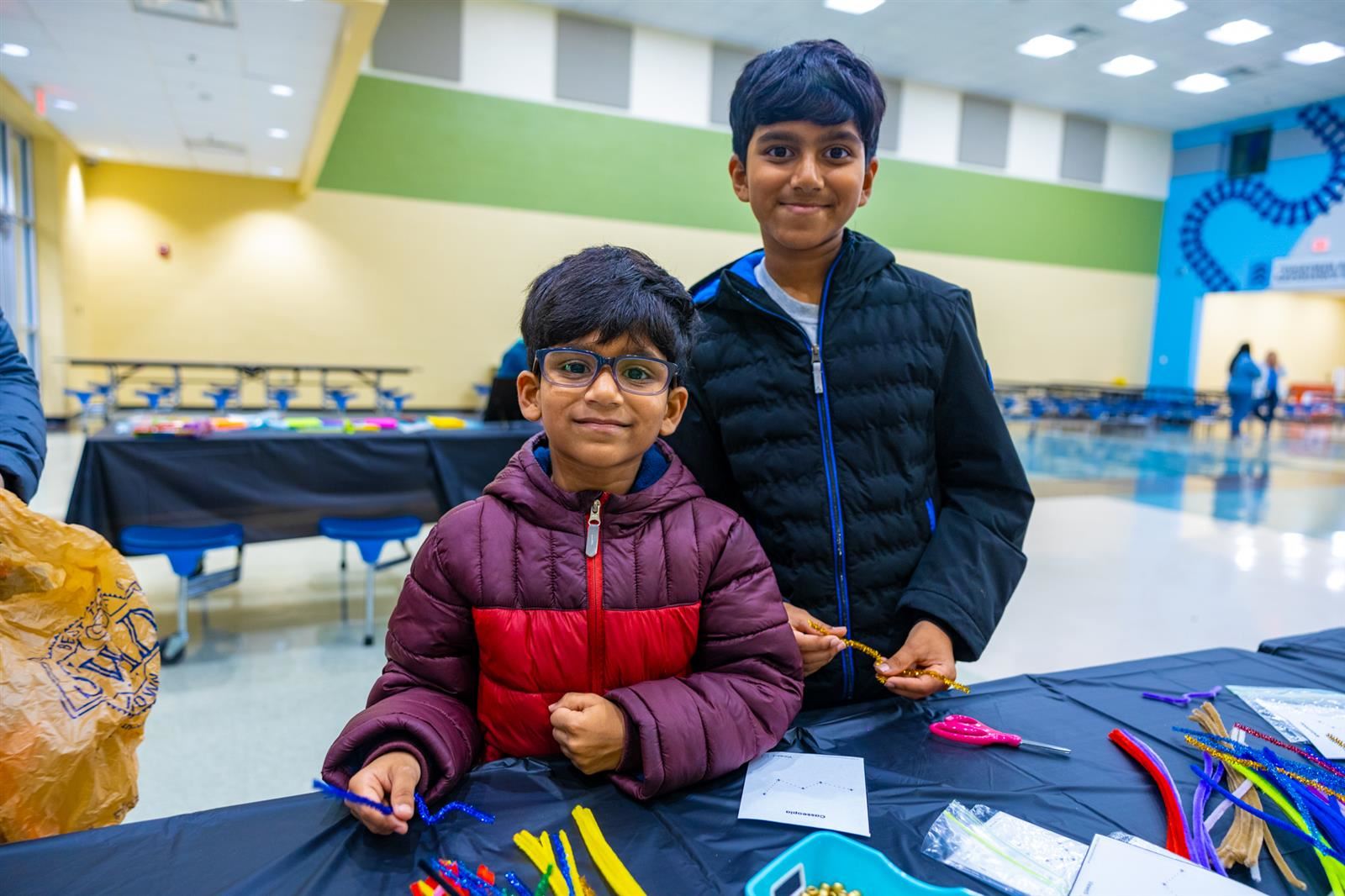 two boys smiling